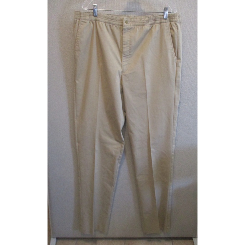 TravelSmith Stretch Twill Elastic Waist Pants Size Large (40-42) X 36